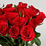 Red Roses Vase For Love