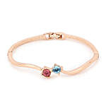 Estele Rose Gold Swarovski Crystal Bracelet