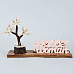 Wonder Woman Table Top & Rose Quartz Wish Tree