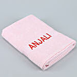 Personalised Pink Cotton Towel