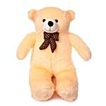Huggable Teddy Bear With Neck Bow