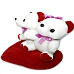 Valentines White Couple Teddy Bear