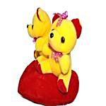 Valentines Yellow Couple Teddy Bear