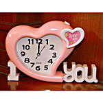 Heart Style Table Alarm Clock