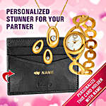 Valentine's Day Heart Watch & Personalised Card Holder