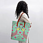 DailyObjects Mint Peacocks Classic Tote Bag
