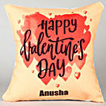 Valentine Day Heartful Personalised Cushion