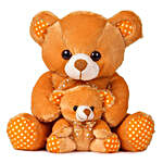 Brown Mother & Baby Teddy Bear