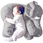 Soft Elephant Shaped Plush Cushion