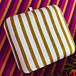 White & Yellow Clutch Bag