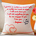 Personalised Promise Day Cushion