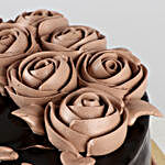 Chocolate Rose Designer Cake- 1 Kg Eggless