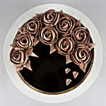 Chocolate Rose Designer Cake- Half Kg Eggless