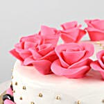 Roses Around Designer Truffle Cake- 1 Kg Eggless