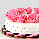 Roses Around Designer Truffle Cake- 1 Kg Eggless