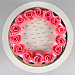 Roses Around Designer Truffle Cake- 1 Kg Eggless