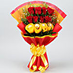 Red Roses Bouquet With Ferrero Rocher