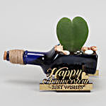 Hoya Plant In Happy Anniversary Antiquity Bottle Planter