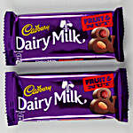 I Love You Table Top With Cadbury Fruit and Nut