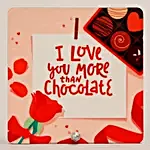 I Love You More Table Top With Cadbury Celebrations Box