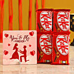 You & Me Table Top With Kitkat Chocolates