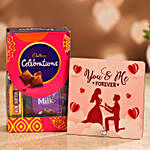 You & Me Table Top With Small Cadbury Celebrations Box