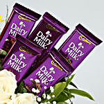 Mixed Roses Arrangement With Teddy & Dairy Milk