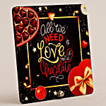 All We Need Is Love Table Top With Dairy Milk and 5 Star