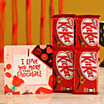 I Love You More Table Top With Kitkat Chocolates