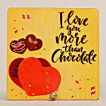 Love More Than Chocolate Table Top With Kitkat and 5 Star