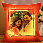 Personalised V Day LED Cushion