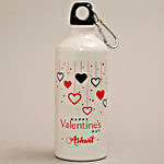 Colourful Hearts V Day Personalised Bottle and Cadbury Dairy Milk