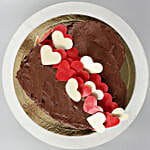 Choco Hearts Love Designer Cake- Half Kg