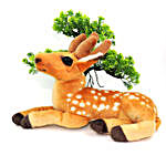 Satyamani Deer Stuffed Toy Animal Kingdom Play Showpiece