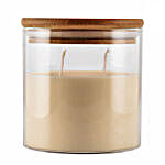 Satyamani Homemade Big Glass Jar Vanilla Fragrance Candle