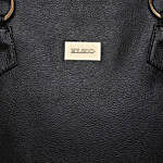 KLEIO Leatherette Shoulder Handbag Black
