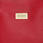 KLEIO Leatherette Shoulder Handbag Red