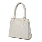 KLEIO Leatherette Shoulder Handbag White