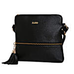 KLEIO Leatherette Sling Bag Black