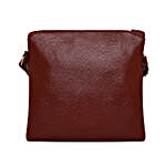 KLEIO Leatherette Sling Bag Dark Brown