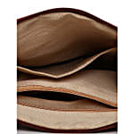 KLEIO Leatherette Sling Bag Dark Brown