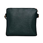 KLEIO Leatherette Sling Bag Dark Green