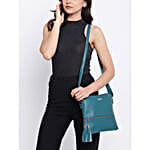 KLEIO Leatherette Sling Bag Olive Green