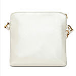 KLEIO Leatherette Sling Bag Pearl White