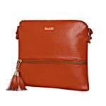 KLEIO Leatherette Sling Bag Tan