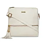 KLEIO Leatherette Sling Bag White