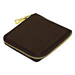 KLEIO Leatherette Wallet Clutch Dark Brown