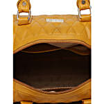 KLEIO Quilted Tassel Hand Bag- Mustard