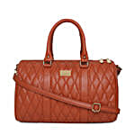 KLEIO Quilted Tassel Hand Bag- Tan