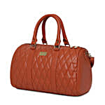 KLEIO Quilted Tassel Hand Bag- Tan